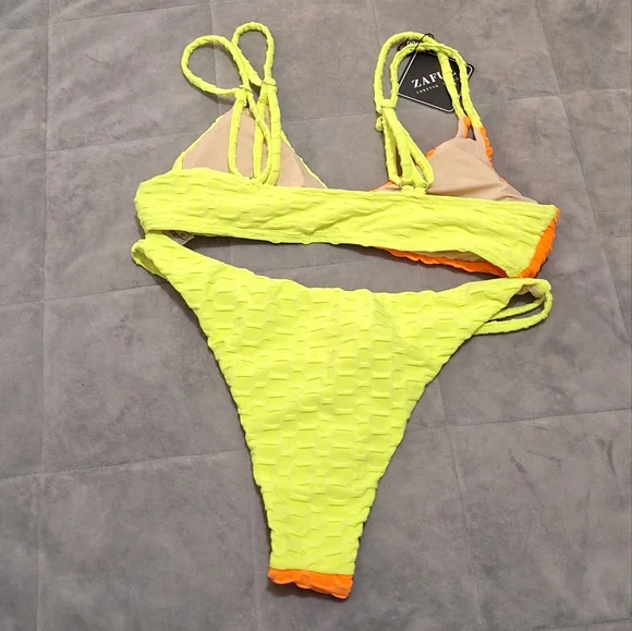 NWT Zaful Neon Bikini - Picture 5 of 6
